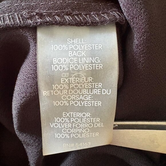 Tommy Hilfiger NWT $159 Black Shawl Collar Faux Wrap Dress, Women's SIze 12 - Picture 11 of 14